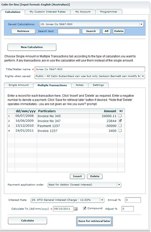 multiple transaction form