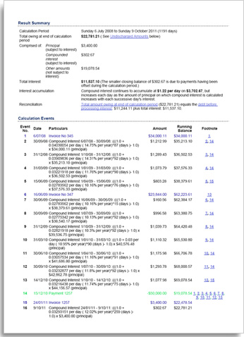 multiple transaction report